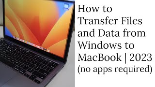 How to Transfer Files from Windows to Mac no apps required 2023 [upl. by Fortunna]