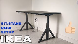 IKEA IDASEN SITSTAND DESK  UNBOXING SETUP amp REVIEW FIRST IMPRESSION [upl. by Magdalen]