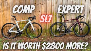 2022 SPECIALIZED TARMAC SL7 COMP vs EXPERT WHAT IS YOUR 2800 DOLLARS GETTING YOU [upl. by Blackburn]