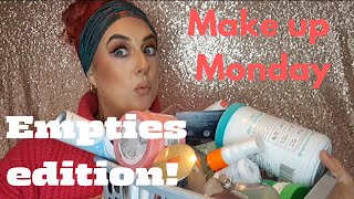 Make up Monday  Empties 2024 lets recycle ♻️ [upl. by Alejna]