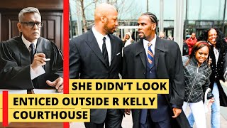 She did not look enticed outside R Kelly court house [upl. by Lacy]