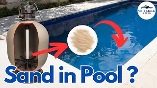 Filter Sand in Your Swimming Pool  Sand on The Bottom of Your Pool  How to Change Pool Filter Sand [upl. by Latisha]