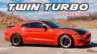 Finally My 2019 TWIN TURBO Mustang GT Gets New Wheels Forgestar D5 Beadlocks [upl. by Dollar]