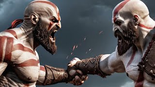 Everytime Kratos Fought Himself KRATOS VS KRATOS God Of War Greek Saga [upl. by Nihsfa]