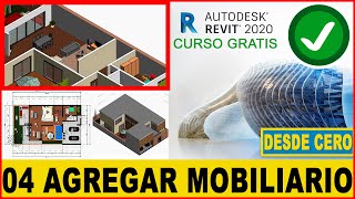 ✅410 CURSO COMPLETO de REVIT 2020 GRATIS  MOBILIARIO TUTORIAL para principiantes [upl. by Melc]