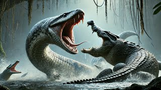 Titanoboa DERROTA Crocodilo Gigante Luta Épica do Gigante da PréHistória🐍🦖 videoviral shortvideo [upl. by Dekeles39]