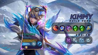 KIMMY BUILD AND EMBLEM 2024 SKIN  GAMEPLAY [upl. by Ecirb254]