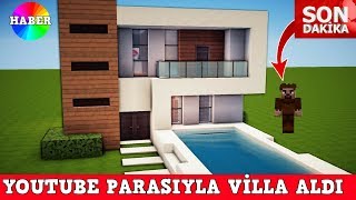 ZENGİN VS FAKİR 67  Fakir Youtube Parasıyla Villa Aldı Minecraft [upl. by Schnurr235]