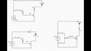 Different Transistors as Switch working difference [upl. by Trix]