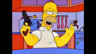 The Simpsons  Homer and his gun [upl. by Lekram]