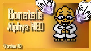 Alphys NEO bonetale 16 Showcase and Gameplay custom character [upl. by Knorring72]