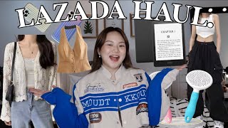 LAZADA HAUL CLOTHING TRYON HOUSE SUPPLIES TECH  ASHLEY SANDRINE [upl. by Zedecrem]