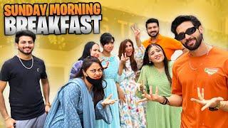 Sunday morning breakfast  kitney ka Bill bana🫣  sarey dost ek sath  Hamzeera Vlogs [upl. by Blood645]