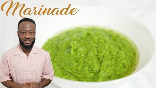 Le Secret de la Marinade Verte assaisonnement vert délicieux  Cameroun [upl. by Anayk]