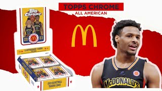 3x Auto  2023 Topps Chrome McDonald’s All American  Bronny Hunt is on [upl. by Leahcimaj]