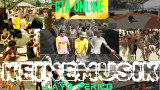 GTA ONLINE grooving on Keinemusik at Cayo Perico Beach and getting drunk [upl. by Ahsinna]