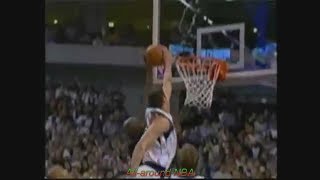 Raef LaFrentz 10 Points 5 Blocks Vs Timberwolves 2002 Playoffs Game 1 [upl. by Ileak]