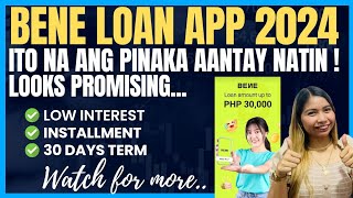 PROMISING LOAN APP 2024 ✅️ LOW INTEREST ✅️ INSTALLMENT AND ✅️30 DAYS LOAN TERM BENE LOAN LEGIT [upl. by Atokad567]