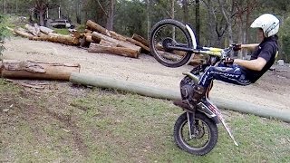 How to wheelie a trials bike︱Cross Training Trials Techniques [upl. by Benjamen]