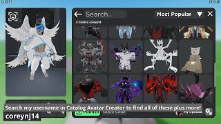 My Massive Roblox Rthro Avatar Collection 45 Unique Rthro and Glitch Outfits [upl. by Atterehs]