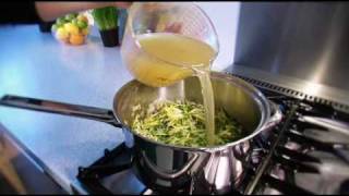 Pea Courgette amp Mint Soup Recipe  Waitrose [upl. by Yrrag]