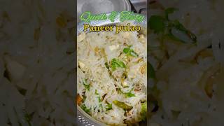 Paneer pulao quickeasy recipe rizifoodworld shorts viral pulaorecipe trending food youtube [upl. by Catharine315]