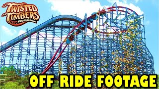 Twisted Timbers at Kings Dominion OffRide Footage No Copyright [upl. by Livia960]