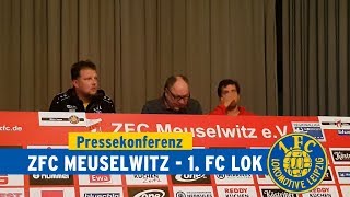 Pressekonferenz ZFC Meuselwitz  1 FC Lok Leipzig am 2122018 [upl. by Anidem]