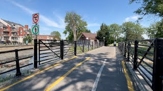 Virtual Tour Lachine Bicycle Path Parc SaintLouis to Chemin du Musée 4K [upl. by Somerset657]