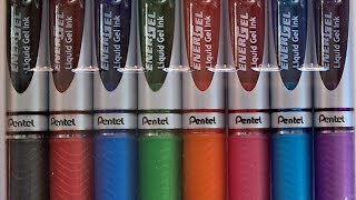 Pentel EnerGel Liquid Gel Pen 07 Review [upl. by Eidnew]