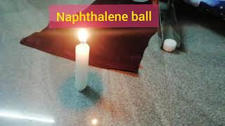 Experiment with naphthalene balls🔥fire vs naphthalene ball science experimentMoth ball burning test [upl. by Enetsuj238]