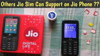 Others Jio Sim Can Support on Jio Phone  Jio Sim Cards Test on Jio Phone [upl. by Scheld]