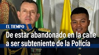 De bebé rescatado a subteniente el emotivo ascenso de un joven en Cali  El Tiempo [upl. by Ennaxor]