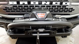 Ford Performance Bronco Winch Install broncos overland overlanding winch bronconation [upl. by Reace]