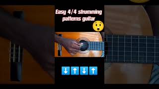 Easy 44 strumming patterns guitar 🎸🎸 [upl. by Gaskin]