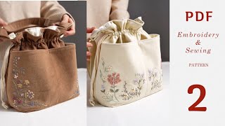 Velvet Umi Bag tutorial  Part 2  sewing the bag [upl. by Aciram656]