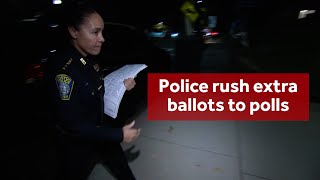 Police authorized to rush extra ballots to Boston polling places [upl. by Eniarol]