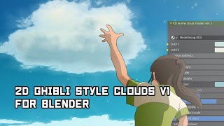 ShaderTutorial Ghibli anime style clouds for blender [upl. by Ailb]