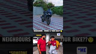 Where is your bike   R15 v3 🖤  youtube sportsbike youtubeshorts rider r15v3 [upl. by Orbadiah]