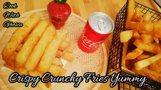 Crispiest amp Crunchiest French Fries Recipe  کرسپی فرنچ فرائز  how to make french fries [upl. by Udella288]