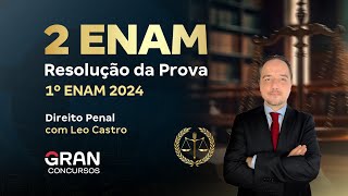 2º Exame Nacional da Magistratura  Resolução da prova 1º ENAM 2024 Direito Penal [upl. by Vale887]