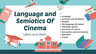 Language and Semiotics of Cinema Explained in Urdu and Hindi with notes PDF [upl. by Eyla]