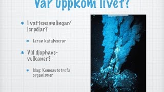 Livets uppkomst gammal [upl. by Laban]