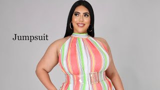 Moda para mujer plus size usando Jumpsuits o enterizos [upl. by Ingamar]