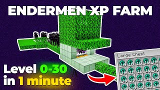 Easiest Minecraft 121 Enderman XP Farm  OP Farm  Minecraft Tutorial [upl. by Ilysa873]