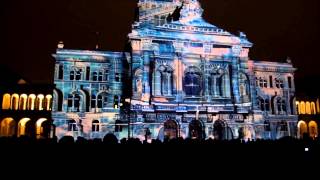 Bundeshaus Licht show [upl. by Irrek]