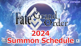 FGO NA 2024 Summon Banner List [upl. by Eidissac]