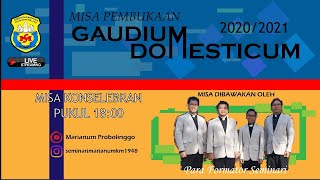 MISA PEMBUKAAN quotGAUDIUM DOMESTICUMquot 2020  1800  Seminarium Marianum [upl. by Narcho520]