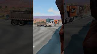 Unsuccessful overtaking Crazy car crash sim157 shorts [upl. by Mehala358]