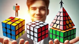 I Solve3x3 2x2 and pyramid Rubiks cube [upl. by Eigla426]